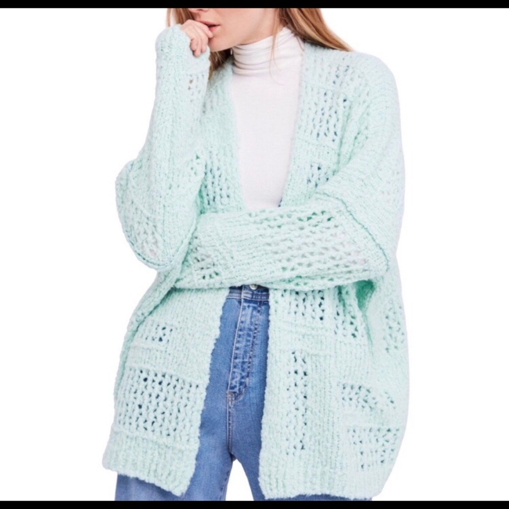 Free People Saturday Morning Cardigan Ming XS